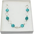 thumbnail image 6 of Beaded Eyeglass Chain Holder, Silver Fashion Lanyard Necklace, Cali - Turquoise, 6 of 7