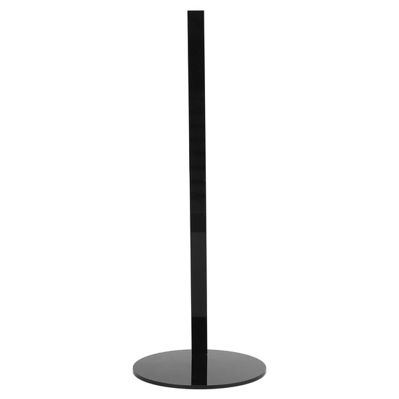LOLIPPYY Black Acrylic Freestanding Cup Cover Holder with Vertical Rack for Tumbler Lid Storage and Organization