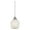 White, variant on Elk Home 5-Inch Wide Fusion Mini Pendant, Transitional, Satin Nickel - White
