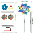 thumbnail image 3 of High Reflective Bird Scarer Windmill Sparkly Holographic Pin Wheel Spinners Scare Off Birds and Pests (Set of 10) Easy Assembling Bird Repellent Devices Outdoor, 3 of 8