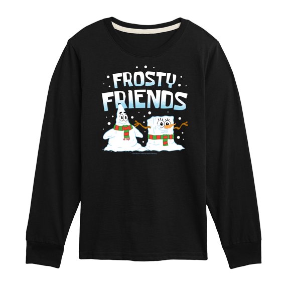 SpongeBob SquarePants - Frosty Friends - Toddler And Youth Long Sleeve Graphic T-Shirt