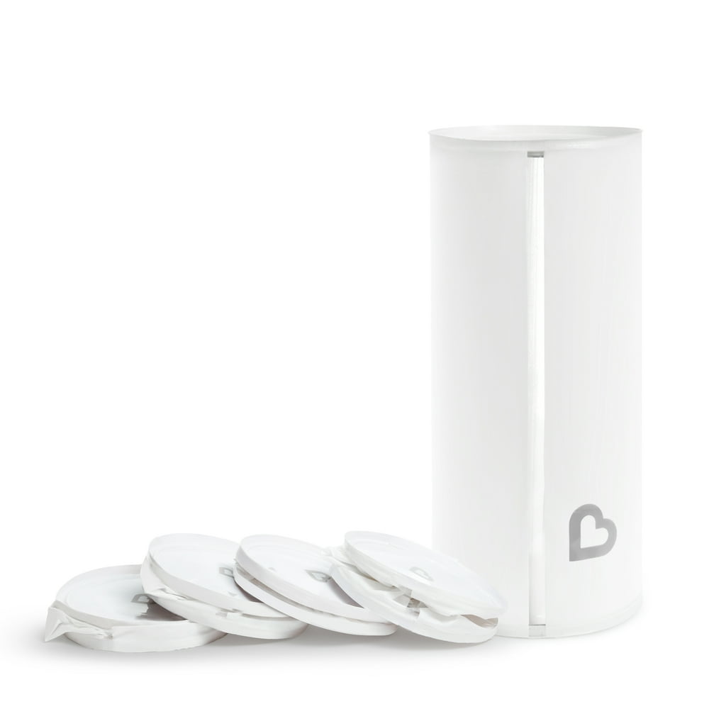 Munchkin Toss Disposable Diaper Pail, 5 Pack, The Perfect Pail for