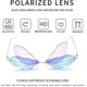 thumbnail image 4 of Lindas gafas de sol sin montura para mujer, gafas de sol creativas Vintage de moda de los 90, gafas de discoteca divertidas en forma de nube (azul-violeta) Feliz Sencillez, 4 of 5