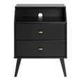 thumbnail image 6 of Home Square 3-Piece Set with 2 Modern Nightstands with Cubby Tall 6-Drawer Chest, 6 of 13