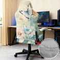 thumbnail image 4 of Xoenoiee Butterfly Flower Print Gaming Chair Cover, Soft Gaming Chair Slipcovers for Office, Soft Spandex Gaming Chair Slipcovers with Armrest Covers for Office Chair, Computer Chair, 4 of 7