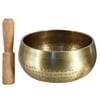 ammoon Tibetan Buddhist Singing Bowl Buddha Sound Bowl Musical Instrument for Meditation with Stick Yoga Home Decoration