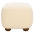 thumbnail image 5 of Safavieh Whitley Wood Rectangular Ottoman With Wood Legs in Cream / Brown, 5 of 9