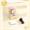 thumbnail image 3 of Yuarrent Regalos para niños, luz nocturna regulable, lámpara recargable para dormitorio de niños, apagado automático, cerdo rosa + cuerda Type3 NO3, 3 of 6