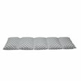 thumbnail image 2 of Star Floor Pillow Lounger Cover, Big Stars Pattern Monochrome Modern Design Starry Night Themed, Nap Mat Printed Fabric Case for 5 Pillows, 88" x 27", White Grey, by Ambesonne, 2 of 5