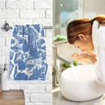 thumbnail image 7 of Yayeee 100% Cotton Hand Towels for Bathroom 16" x 28" Soft Absorbent Kitchen Towel, Blue Garden Pattern, 7 of 7