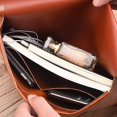 thumbnail image 3 of FFIY File Folder Organizer PU Leather File Jackets Document Holder Project Pockets with Magnetic Closure Button and Inner Bag for A4 Letter Size Paper (Black), 3 of 8