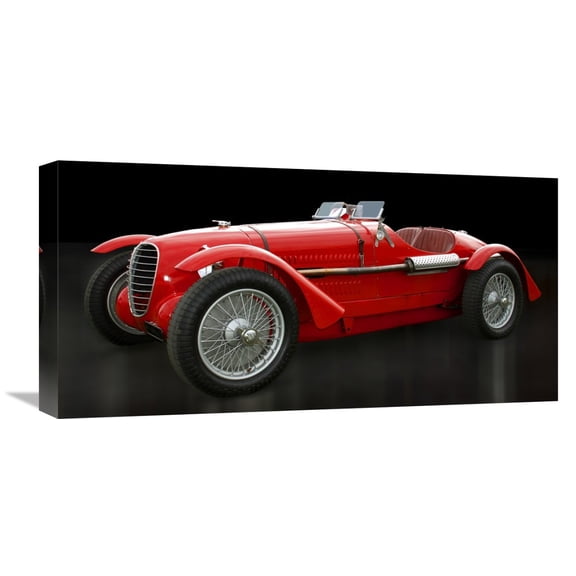 Global Gallery Gasoline Images,'Vintage Italian race-car' Stretched Canvas Artwork