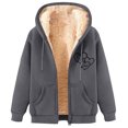 thumbnail image 3 of DODADAWANJ Mens Solid Color Hoodie Fleece Lined Thickened Hooded Sweatshirt Big and Tall Graphic Zip Up Hoodies for Daily Workout Daily M, 3 of 4