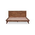 thumbnail image 4 of Unique Furniture Solid Acacia Wood King Bed with Slats in Walnut, 4 of 7