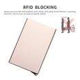 thumbnail image 3 of Wallet Card Holder Aluminum Alloy Card Case Protector RFID Blocking Snap Button Pop-Up Tab Credit, 3 of 8
