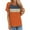 Orange, variant on Zunfeo Womens Summer Tops Casual Loose Graphic Tee Shirts Short Sleeve Pullover Tunic Tops Purple 12