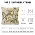thumbnail image 5 of HENGT Farmhouse Burlap Pillow Covers Bird Decorative Pillowcase Square Cushion Covers for Sofa Couch Bed Chair Home Decoration, 5 of 5