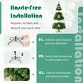 thumbnail image 6 of Costway 7.5FT PVC Christmas Tree 1346 Tips Hinged Solid Metal Leg, 6 of 11