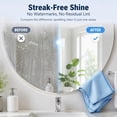 thumbnail image 3 of Tutuviw Microfiber Glass Cleaning Cloths 12*16 inches Microfiber Cloth Streak Free Lint Free Quickly Clean Windows, Windshields, Mirrors, and Stainless Steel- 5 Pack(Blue), 3 of 6