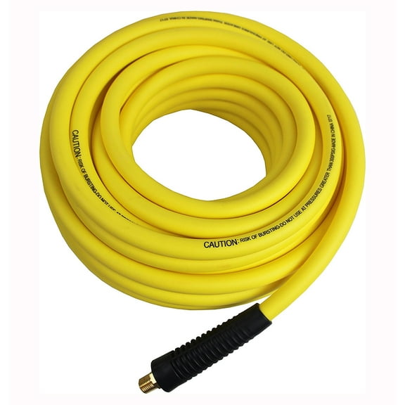 MaxWorks 80788 Hybrid Polymer 3/8" x 50 Ft Air Hose Lightweight All Weather No-Memory Non-Kinking 300 PSI Maximum