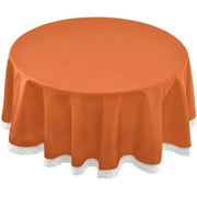 SKYSONIC Solid Color Round Tablecloth 60 inch Waterproof Tablecloth Stain Resistant and Wrinkle Decorative Patio Table Cloths for Kitchen Dinning Room Party Home Garden Picnic