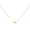Gold A, variant on Stainless Steel Heart Initial Necklace for Women Dainty Simple Elegant 26 Letters of the English Alphabet Collarbone Chain Jewelry Gold I