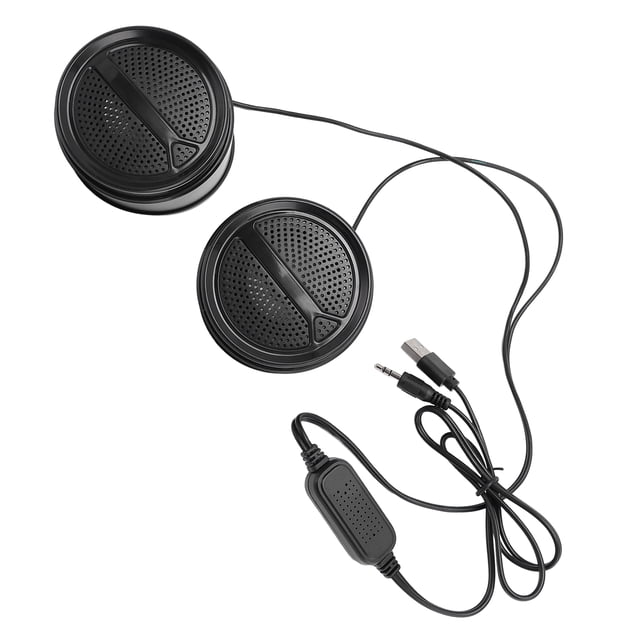 USB Computer Speakers, Small Desktop Speakers with Volume Control, HiFi Sound, USB 2.0 Wired Speakers for Desktop PC, Laptop, Tablet, Phone, TV, Plug and Play