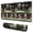Black Christmas Santa-1, variant on Long Mouse Pads for Desk,Black Christmas Snowman Pattern Desk Mats on Top Of Desks, Desk Mouse Pad Extra Large with 3mm Non-Slip Base and Stitched Edge for Gaming,Office,Work,Home 31.5x11.8in