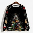 thumbnail image 4 of Tops for Women Christmas Printed Long Sleeve Loose Round Neck Sweatshirt,Women's Long Sleeve Tops Multicolor5 XXL, 4 of 4