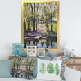 thumbnail image 3 of Designart 'Mysterious Countryside House By The River In The Woods' Lake House Framed Art Print, 3 of 4