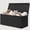 Black.., variant on 185L Extra Large Toy Box, Toy Storage Organizer Collapsible Storage Bins with Lids Toy Chest for Playroom, Living Room, Toy Baskets Storage Kids, Boys Girls 39" x 17" x 17" (Beige & White)