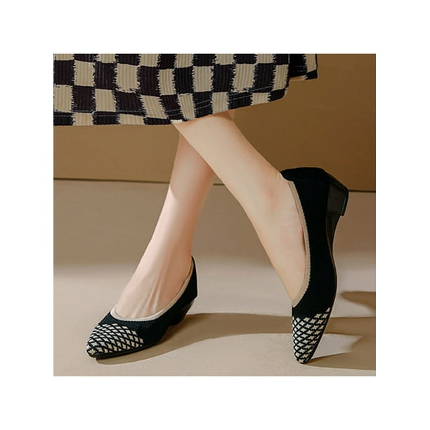 Plaid kitten hot sale heel pumps