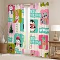 thumbnail image 2 of Castle Fairy Penguin Bear Black Out Curtains for Kids,Merry Christmas Curtains Pack of 2 (42x63 Each),Cartoon Animal Bedroom Curtains,Microfiber Bedroom Decor, 2 of 6
