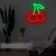 thumbnail image 3 of Luces de neón de cerezas verdes rojas, letreros de neón de cereza para decoración de paredes, letreros LED de frutas lindas para habitación de niños, restaurante, bar, frutería, ho, 3 of 5