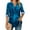 Blue, variant on MOMOFEEL Long Sleeve Shirts for Women 3/4 Sleeve Loose Blouses V-neck Tunic Tops Summer or Spring (M9014 Black S)