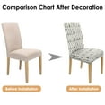 thumbnail image 7 of Chair Covers for Dining Room 4 Pack, Stretch Vintage Bohemian Chair Covers, Washable Polyester Kitchen Slipcovers, Removable Seat Protector for Home or Party, 7 of 7