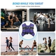 thumbnail image 4 of Chaleco lastrado ZELUS de 9 kg con franjas reflectantes para fitness, 4 of 7