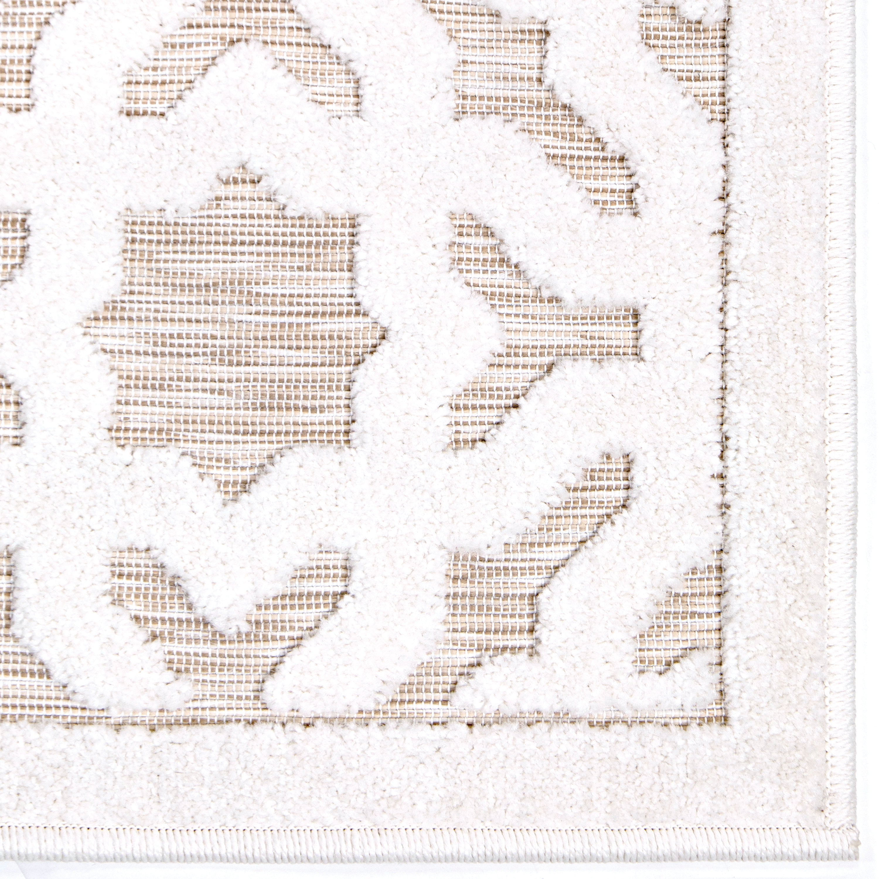 My Texas House Claire 1'11" X 7'6" Natural Driftwood Geometric Runner Rug