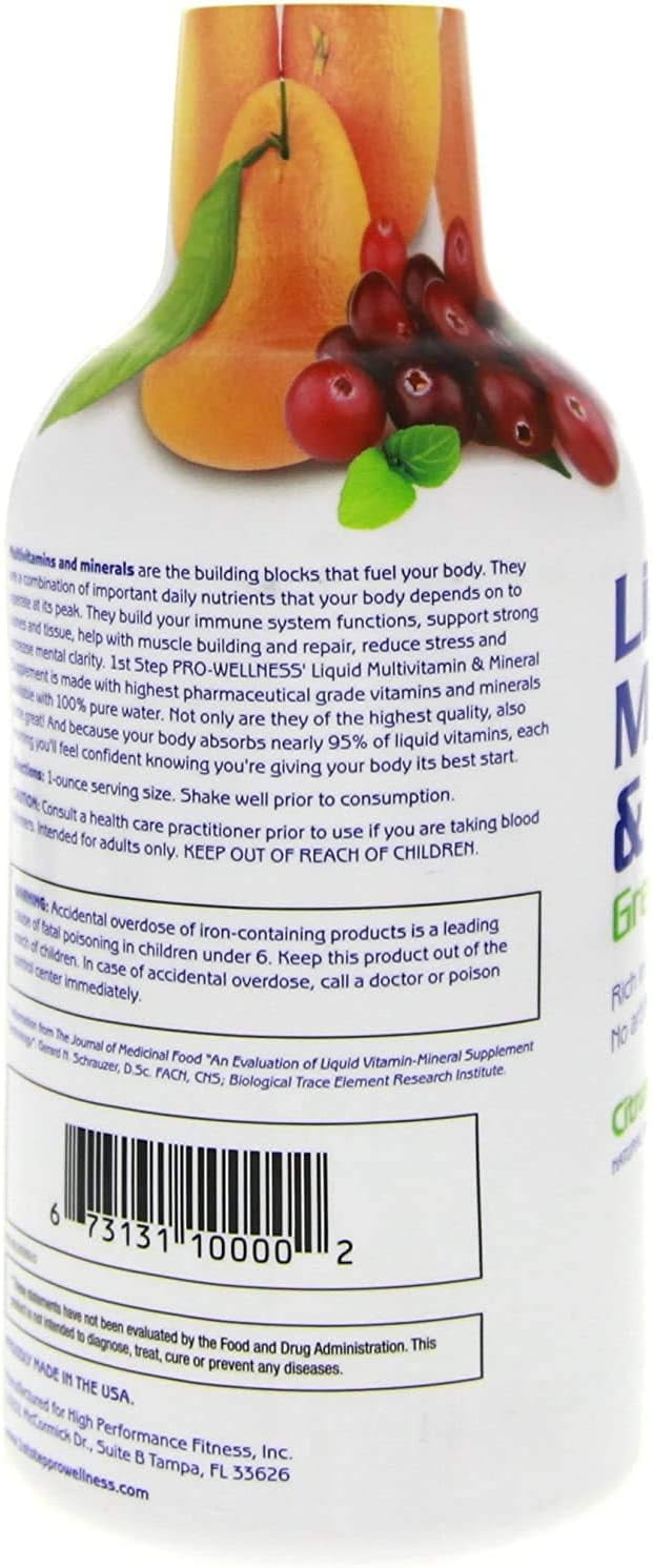 1st Step for Energy Liquid Multivitamin & Mineral - Citrus Burst, 16 Fluid Ounce