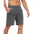 thumbnail image 2 of Unisex Tear Away Shorts 9" Snap On Athletic Shorts Cotton Post Knee Hip Surgery Recovery Lounge Short with Pockets, 2 of 8