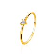 thumbnail image 4 of Minimalist Heart-shaped Ring Womens Inlaid Zircon Heart-shaped Thin Ring, 4 of 9