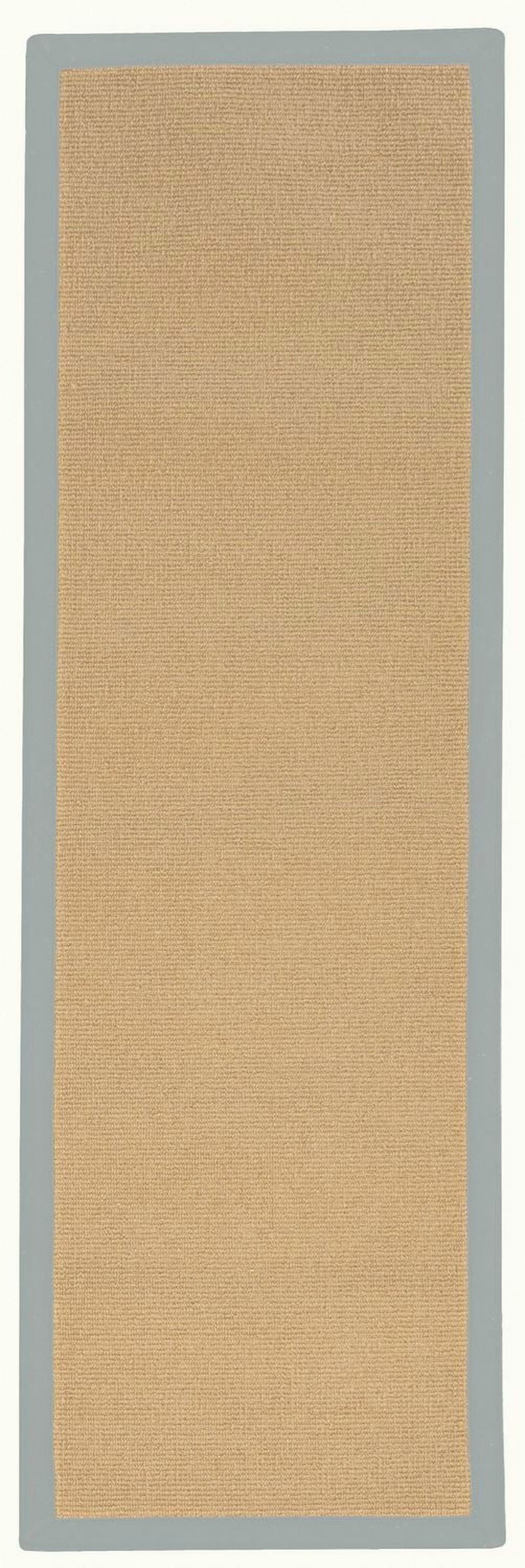 Tapis de couloir Athena sisal et bleu glacier 2 pi 6 po x 12 pi