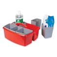 thumbnail image 6 of Large Caddy with Sorting Cups, Red, 2/Carton | Bundle of 5, 6 of 9