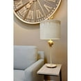 thumbnail image 2 of Lucas McKearn Trellis Metal Table Lamp with Gold and Silver Accents in Putty, 2 of 3