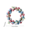thumbnail image 3 of Easter Wreath for Front Door - 10.6 Inch Bunny and Egg Garland, Artificial Spring Door Hanging Decor, Blue Rabbit Ornaments for Home Party and Wall Display, 3 of 6