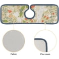 thumbnail image 5 of 3Pcs SKYSONIC Faucet Absorbent MatEaster Rabbit and Hedgehog Washable Counter Drying Pads Behind Faucet, 5 of 7