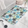 thumbnail image 3 of Pioneer Flower Floral Print Flannel Non Slip Door Rugs,Washable Door Mats Indoor,Decorative Door Mats,Dirt-Resistant and Absorbent Doormat for Entrance,Bedroom,Kitchen,Bathroom,31.5"x17", 3 of 4