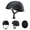 matte black, variant on Ultra-Thin Comfortable Beanie Motorcycle Retro Half Helmets for Adults, 55-62cm