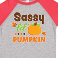 thumbnail image 4 of Inktastic Thanksgiving Sassy Lil Pumpkin with Fall Leaves Girls Toddler T-Shirt, 4 of 5