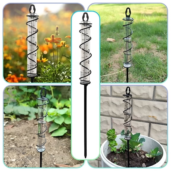 GJX Rain Gauge Replacement Tubes Capacity Outdoor Rain Gauges Freeze Proof Rain Gauges for Yard Outdoor Home Garden Rain Gage (cm/inch)